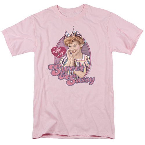 I Love Lucy Sweet & Sassy Mens T Shirt Pink