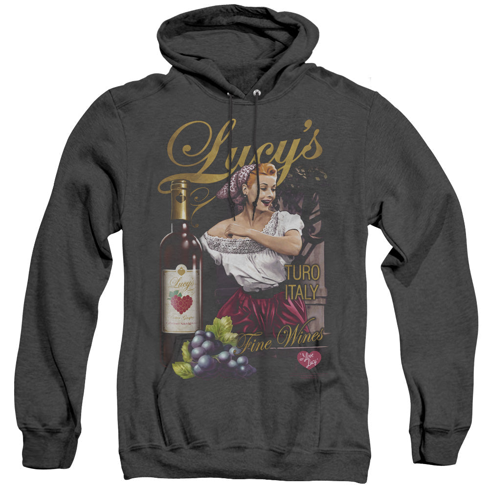 I Love Lucy Bitter Grapes Heather Mens Hoodie Black