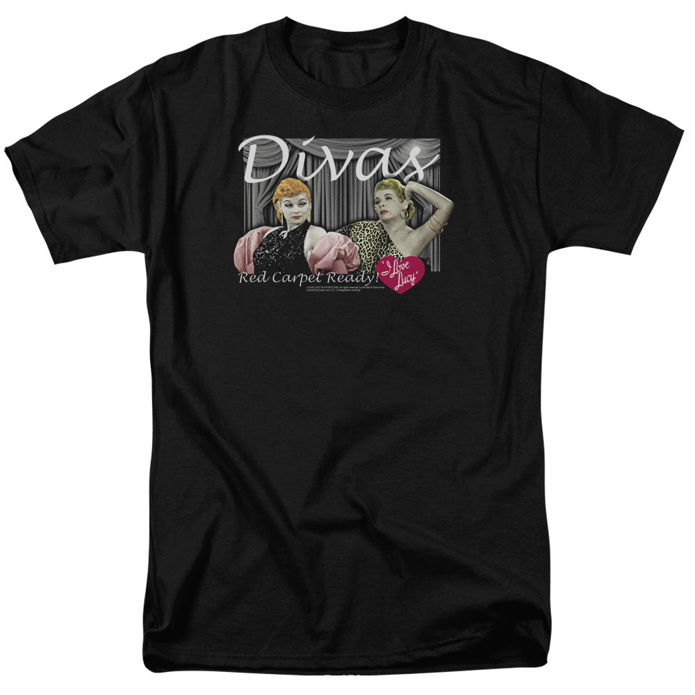 I Love Lucy Divas Mens T Shirt Black