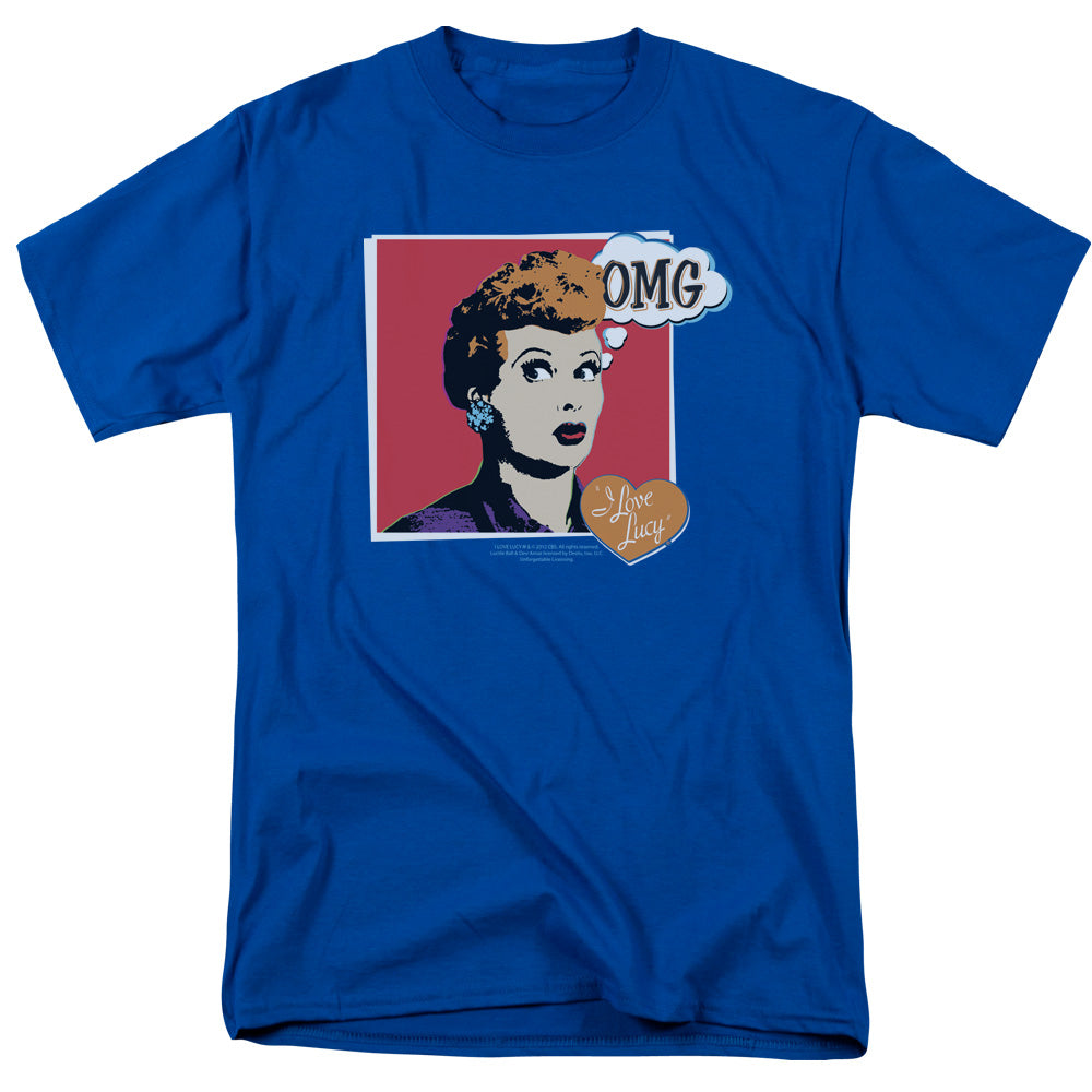 I Love Lucy I Love Worhol Omg Mens T Shirt Royal