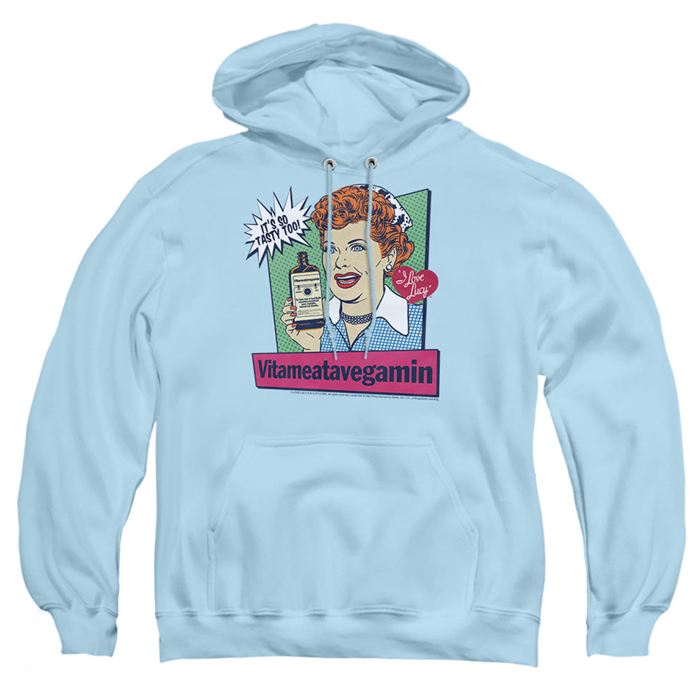 I Love Lucy Vita Comic Mens Hoodie Light Blue