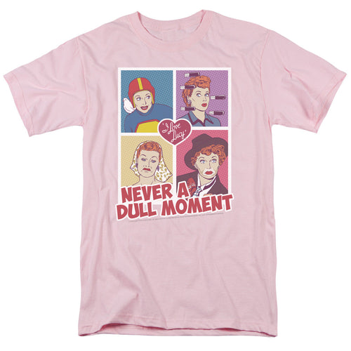 I Love Lucy Panels Mens T Shirt Pink