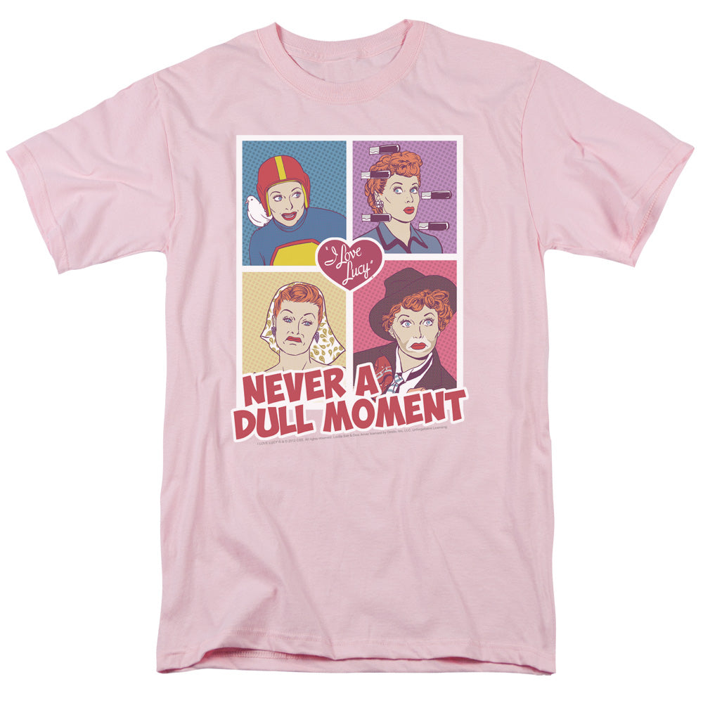 I Love Lucy Panels Mens T Shirt Pink