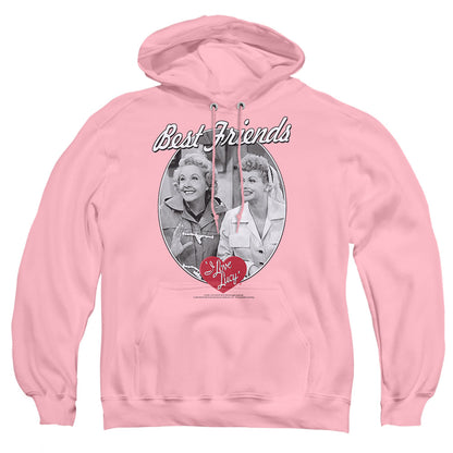 I Love Lucy Best Friends Mens Hoodie Pink