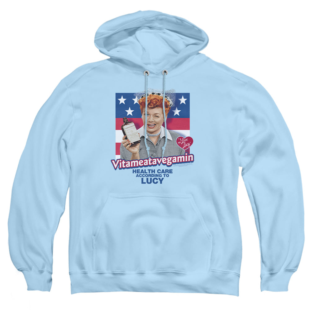 I Love Lucy Health Care Mens Hoodie Light Blue