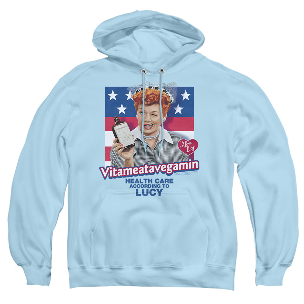 I Love Lucy Health Care Mens Hoodie Light Blue