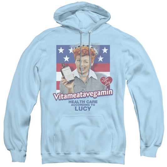 I Love Lucy Health Care Mens Hoodie Light Blue