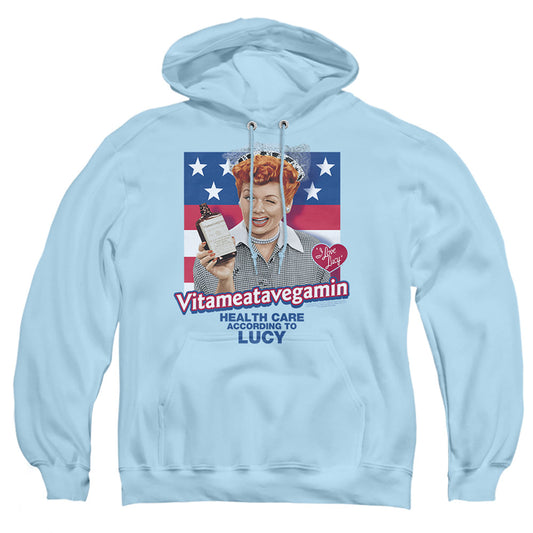I Love Lucy Health Care Mens Hoodie Light Blue