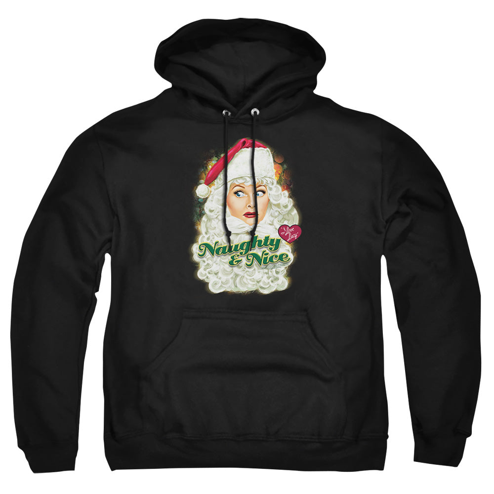 I Love Lucy Santa Mens Hoodie Kelly Green