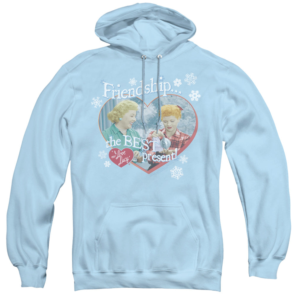 I Love Lucy the Best Present Mens Hoodie Light Blue