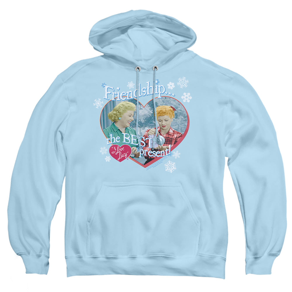 I Love Lucy The Best Present Mens Hoodie Light Blue