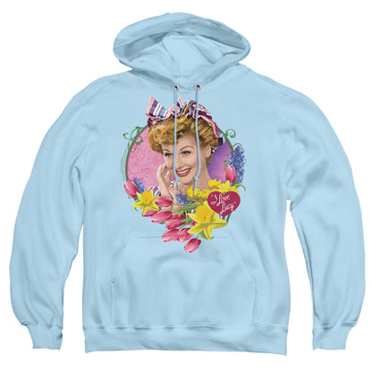 I Love Lucy Springtime Mens Hoodie Light Blue