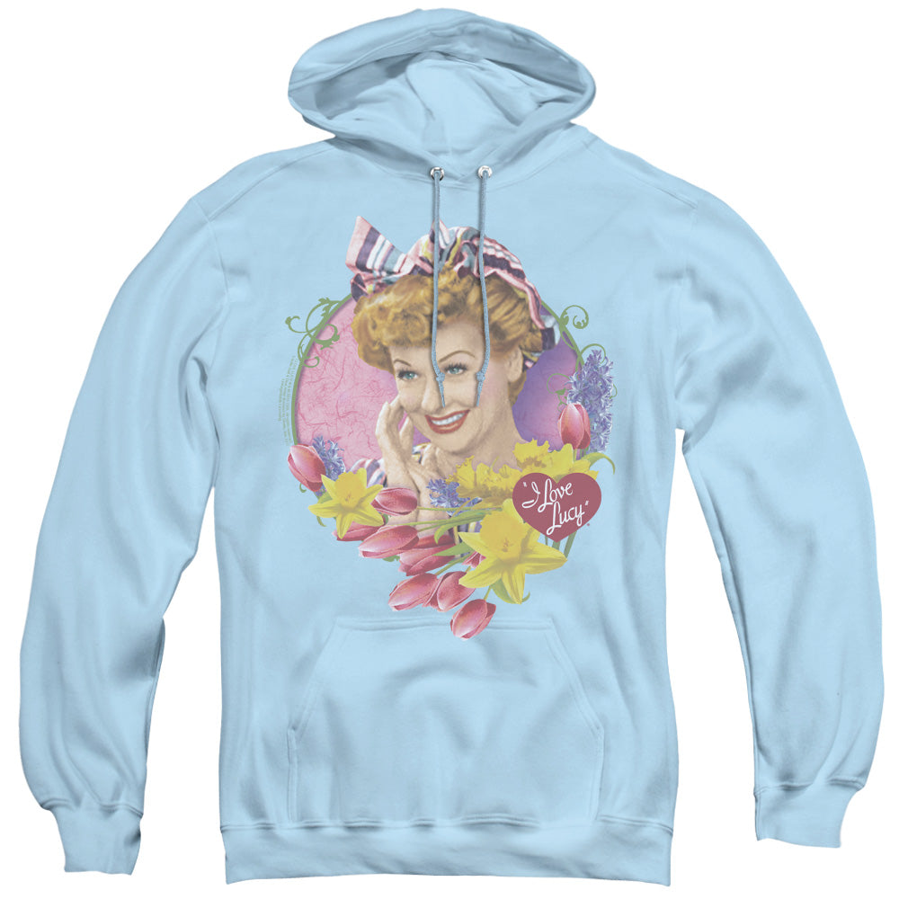 I Love Lucy Springtime Mens Hoodie Light Blue