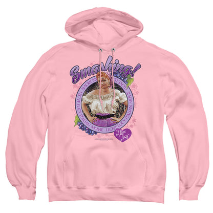 I Love Lucy Ashing Mens Hoodie Pink