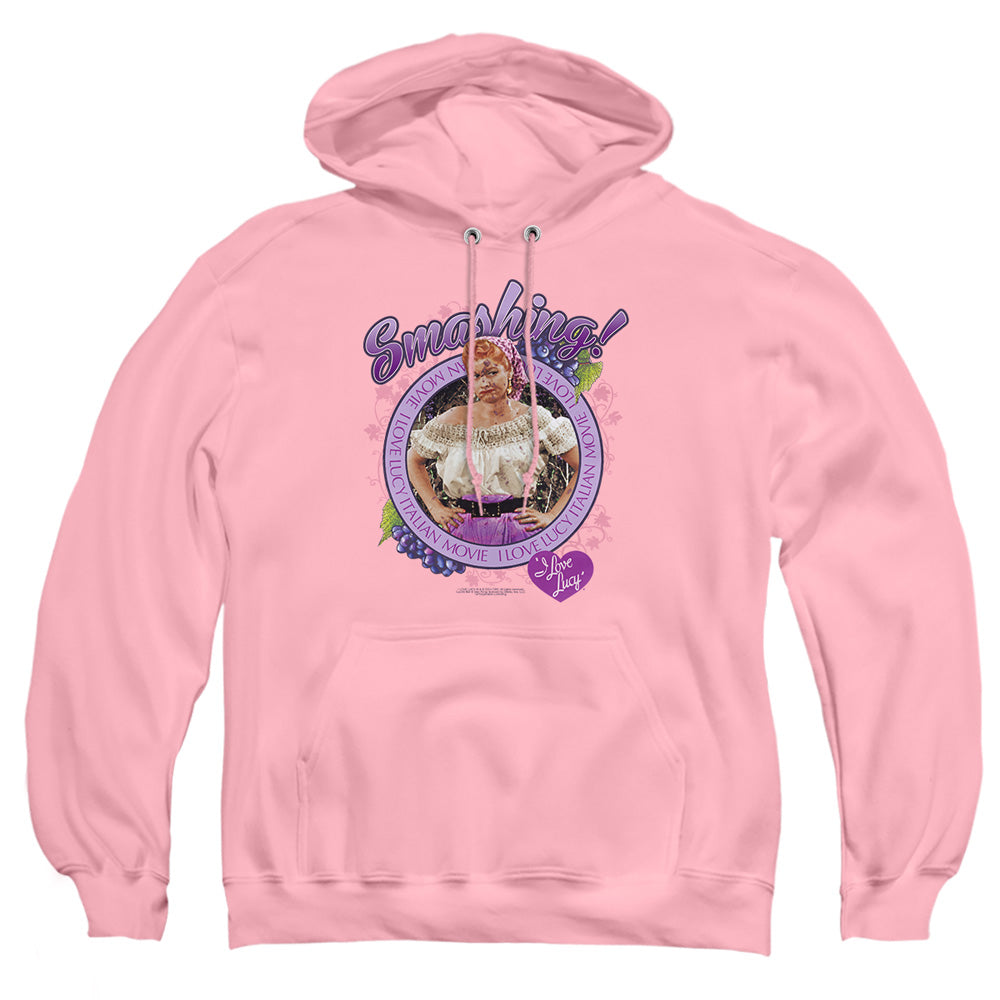 I Love Lucy Smashing Mens Hoodie Pink