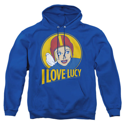 I Love Lucy Lb Super Comic Mens Hoodie Royal Blue