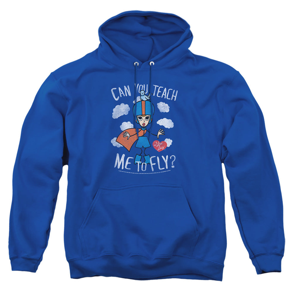 I Love Lucy Fly Mens Hoodie Royal
