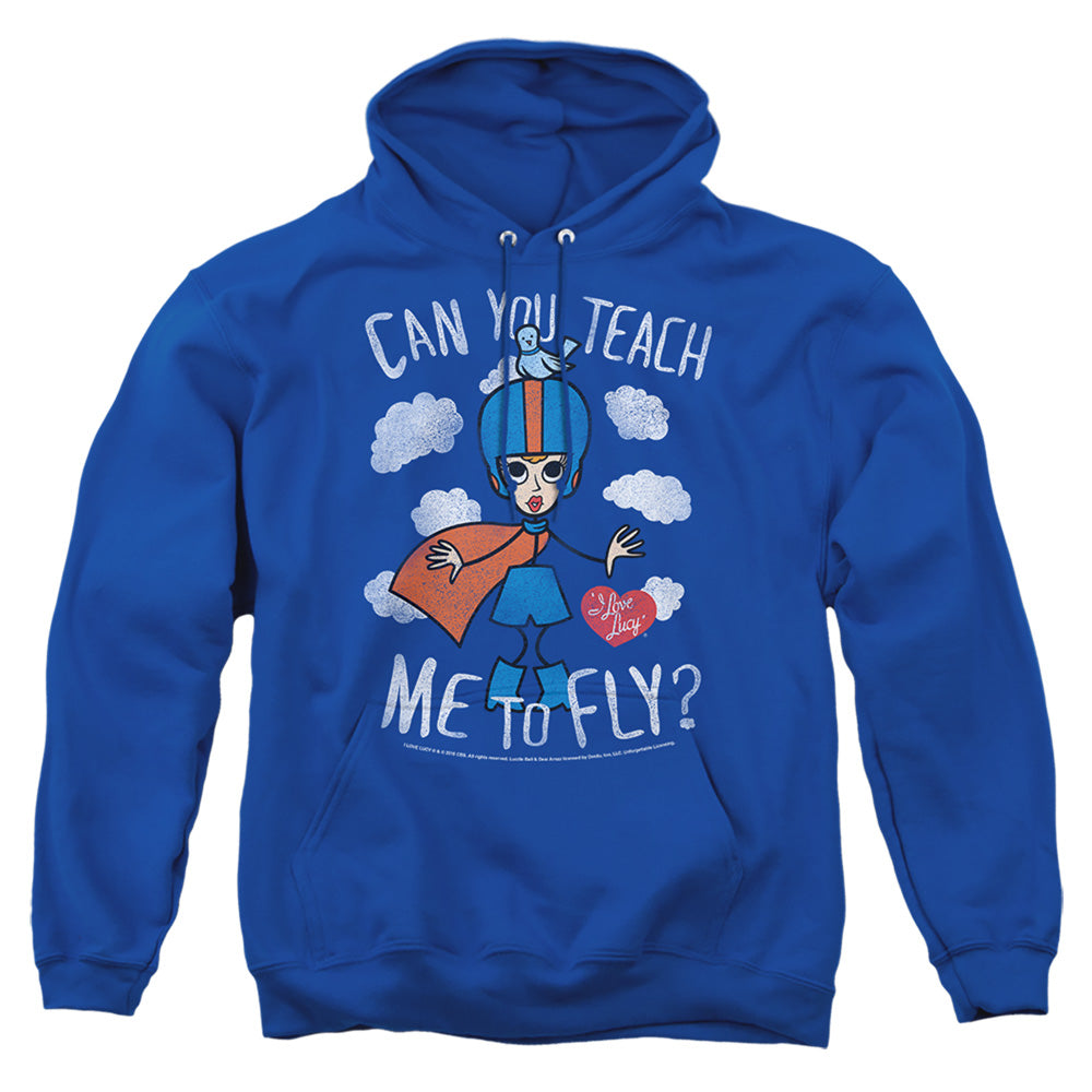 I Love Lucy Fly Mens Hoodie Royal Blue