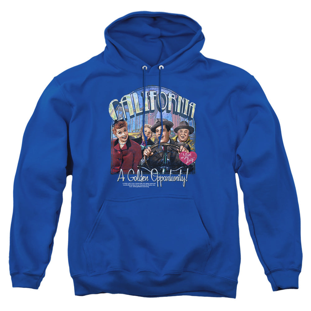 I Love Lucy Golden Opportunity Mens Hoodie Royal