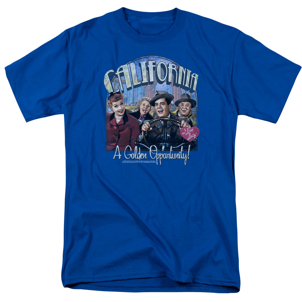 I Love Lucy Golden Opportunity Mens T Shirt Royal