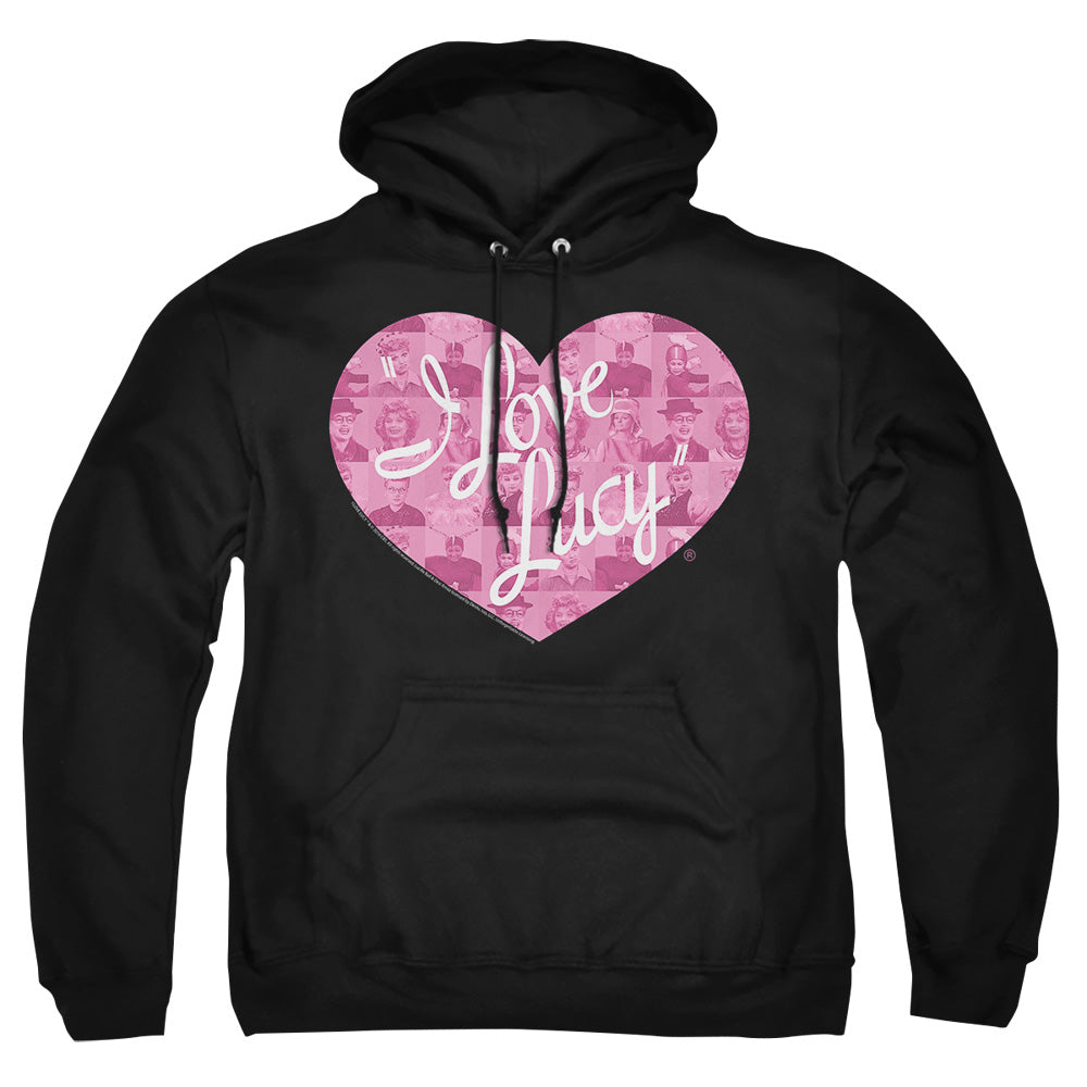 I Love Lucy Many Moods Logo Mens Hoodie Black