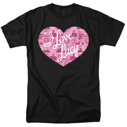 I Love Lucy Many Moods Logo Mens T Shirt Black