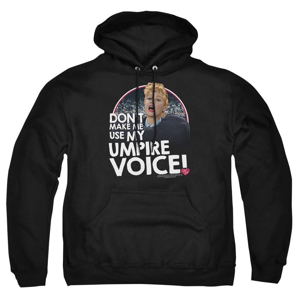 I Love Lucy Umpire Mens Hoodie Black