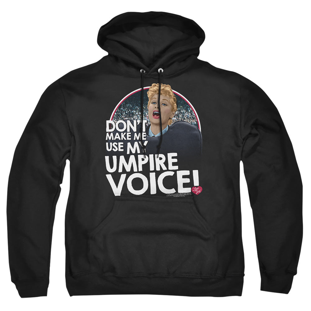 I Love Lucy Umpire Mens Hoodie Black