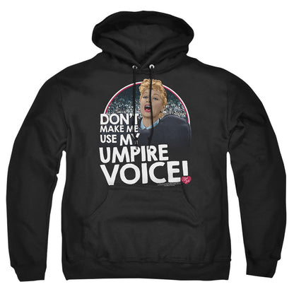 I Love Lucy Umpire Mens Hoodie Black