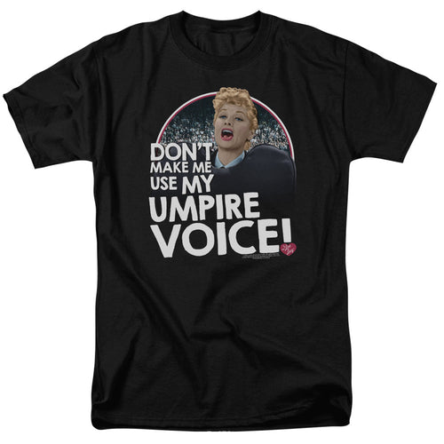 I Love Lucy Umpire Mens T Shirt Black