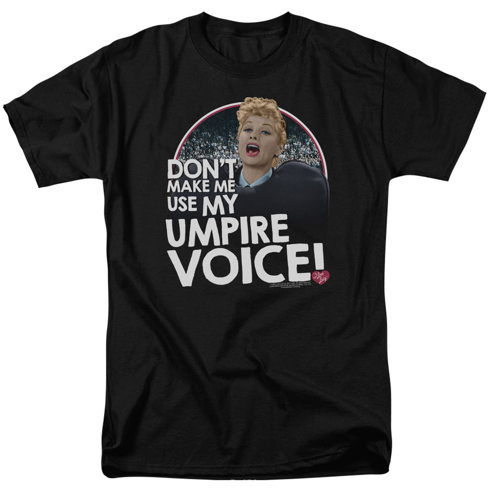 I Love Lucy Umpire Mens T Shirt Black