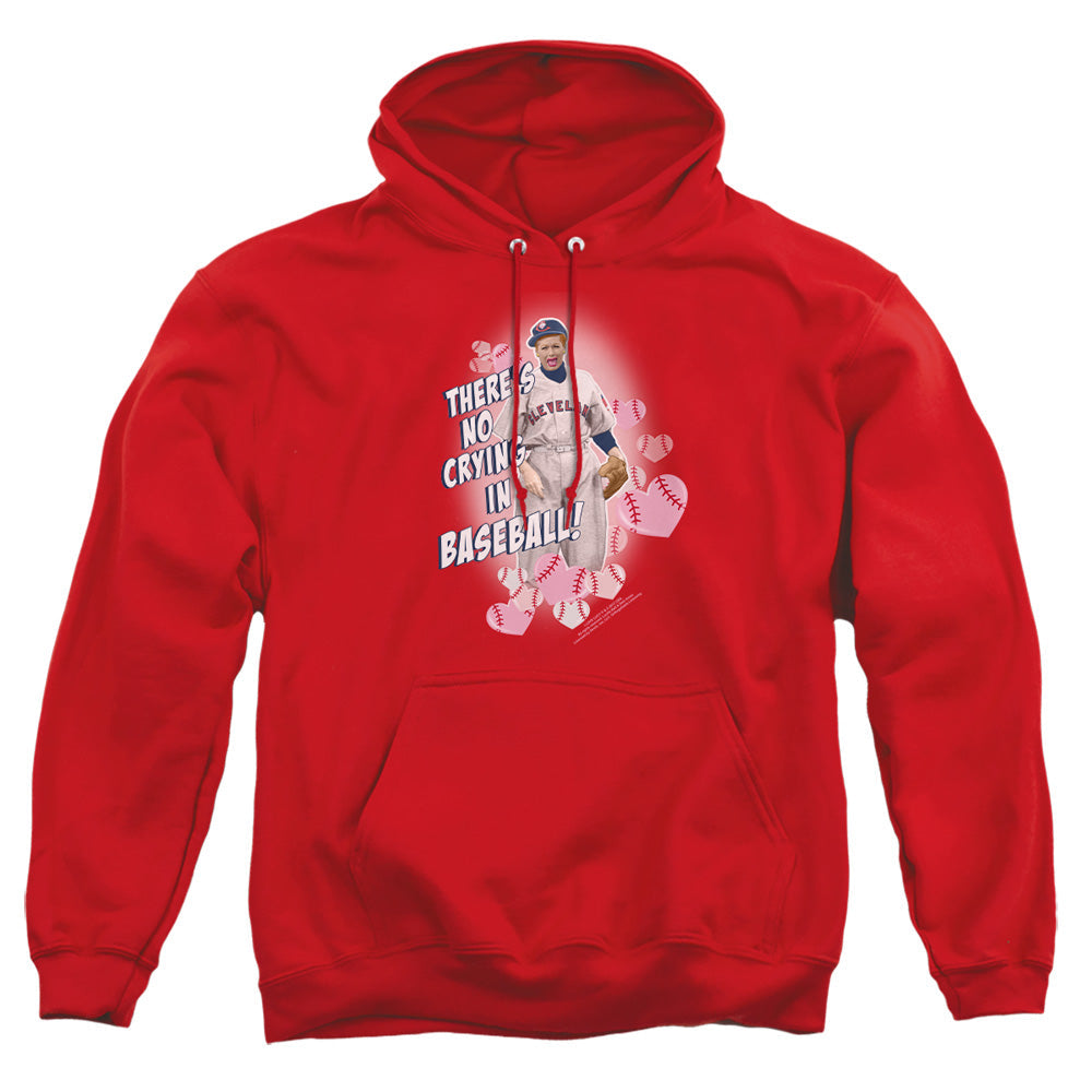 I Love Lucy No Crying In Baseball Mens Hoodie Red