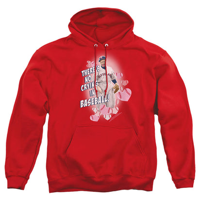 I Love Lucy No Crying In Baseball Mens Hoodie Red