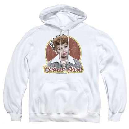 I Love Lucy Current Mood Mens Hoodie White