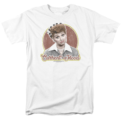 I Love Lucy Current Mood Mens T Shirt White