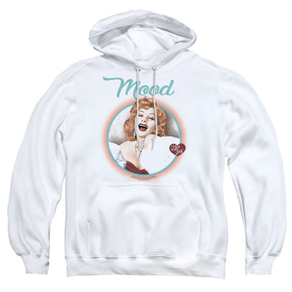 I Love Lucy Mood Mens Hoodie White
