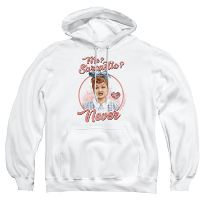I Love Lucy Sarcastic Mens Hoodie White