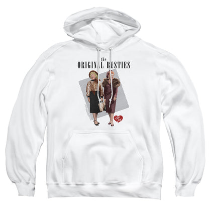 I Love Lucy Original Bestie Mens Hoodie White