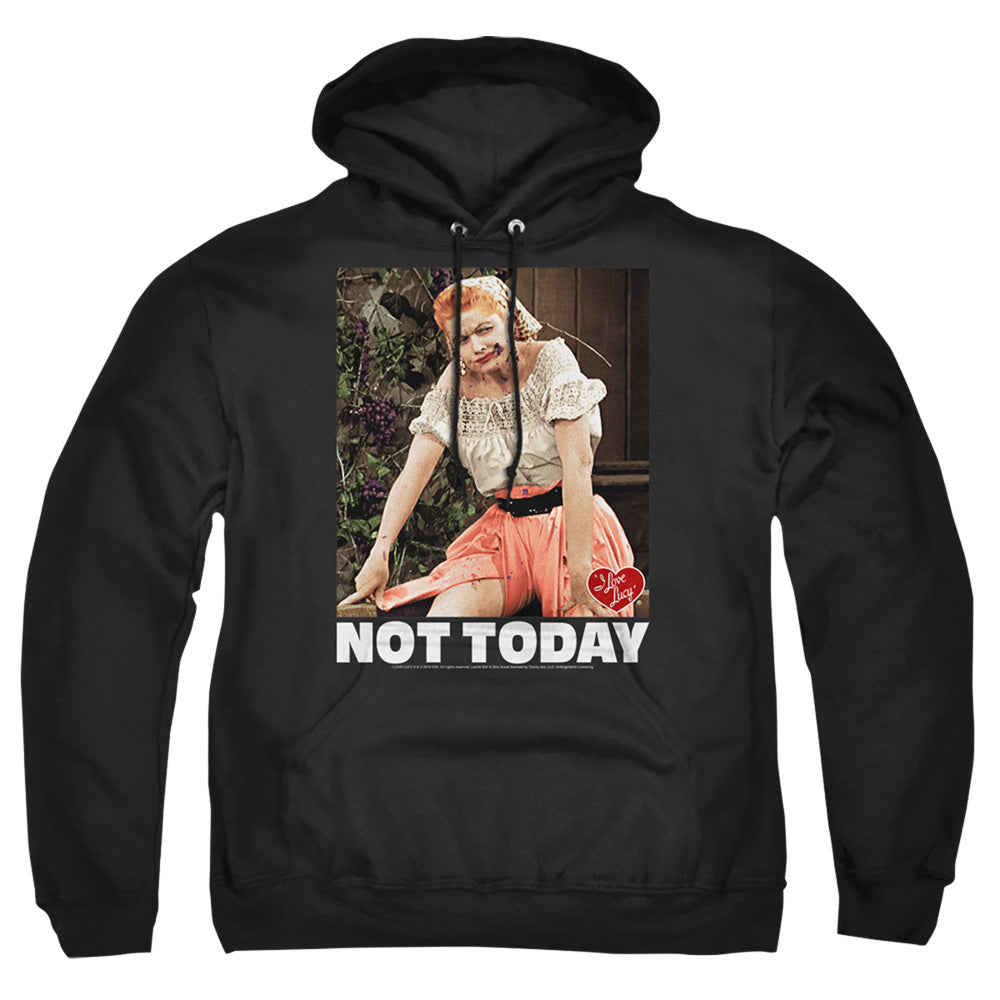 I Love Lucy Not Today Mens Hoodie Black