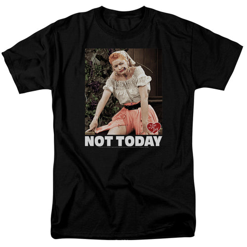 I Love Lucy Not Today Mens T Shirt Black