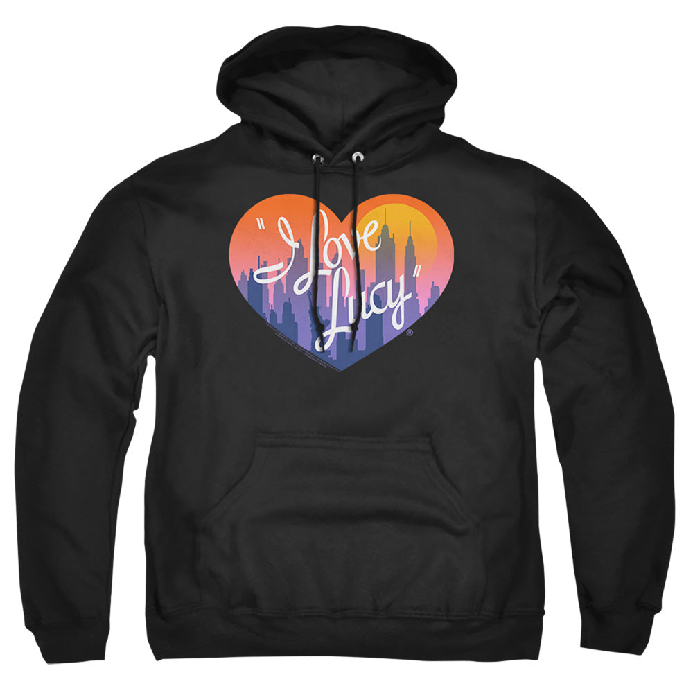 I Love Lucy Heart Of The City Mens Hoodie Black