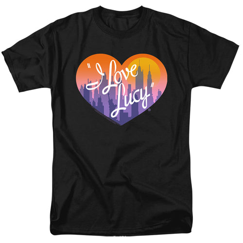 I Love Lucy Heart Of The City Mens T Shirt Black