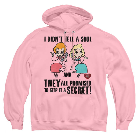 I Love Lucy Gossip Promises Mens Hoodie Pink