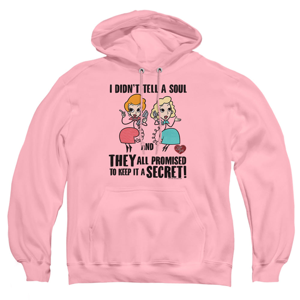 I Love Lucy Gossip Promises Mens Hoodie Pink