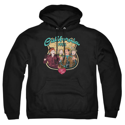 I Love Lucy Road Trip Mens Hoodie Black