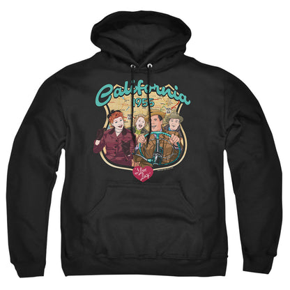 I Love Lucy Road Trip Mens Hoodie Black