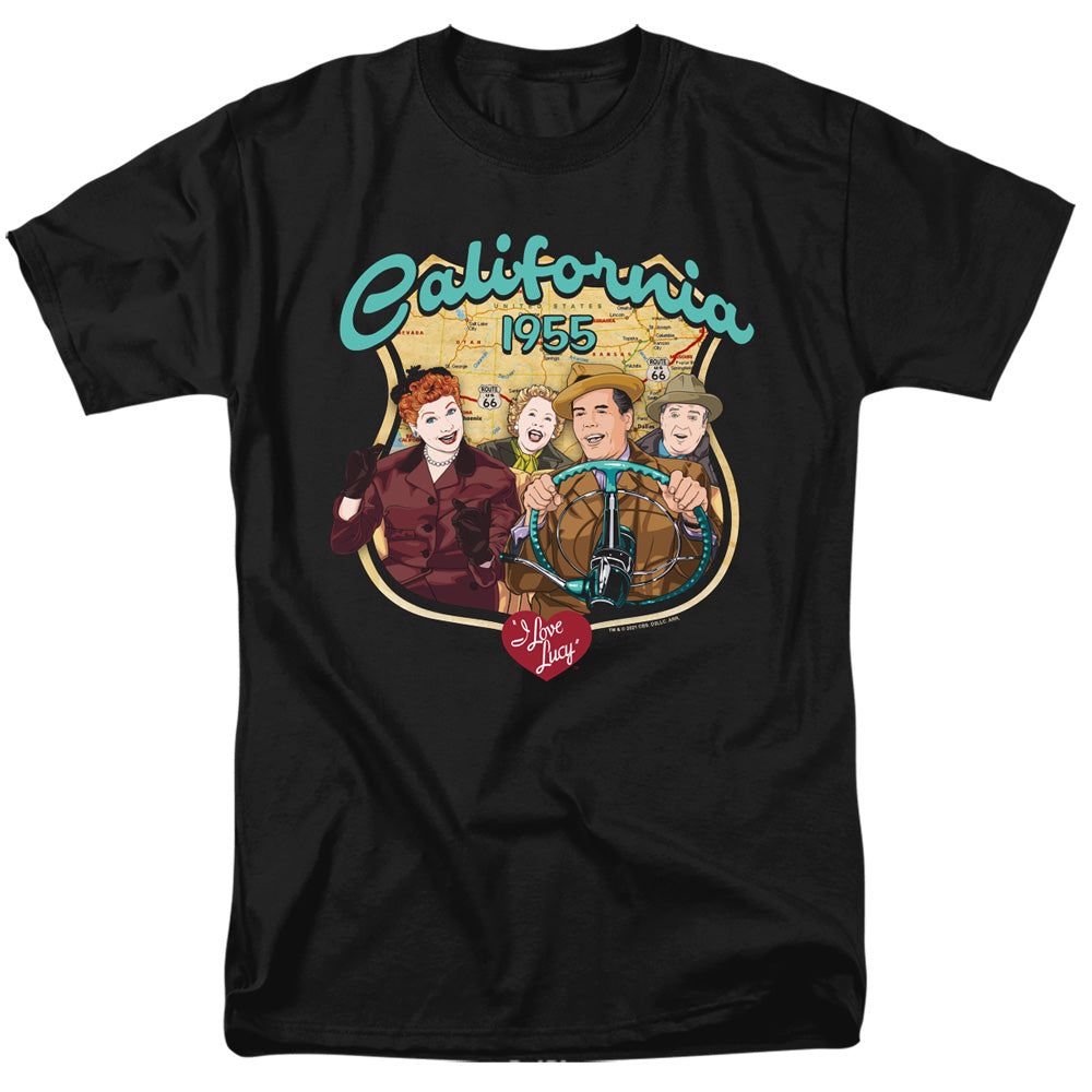 I Love Lucy Road Trip Mens T Shirt Black