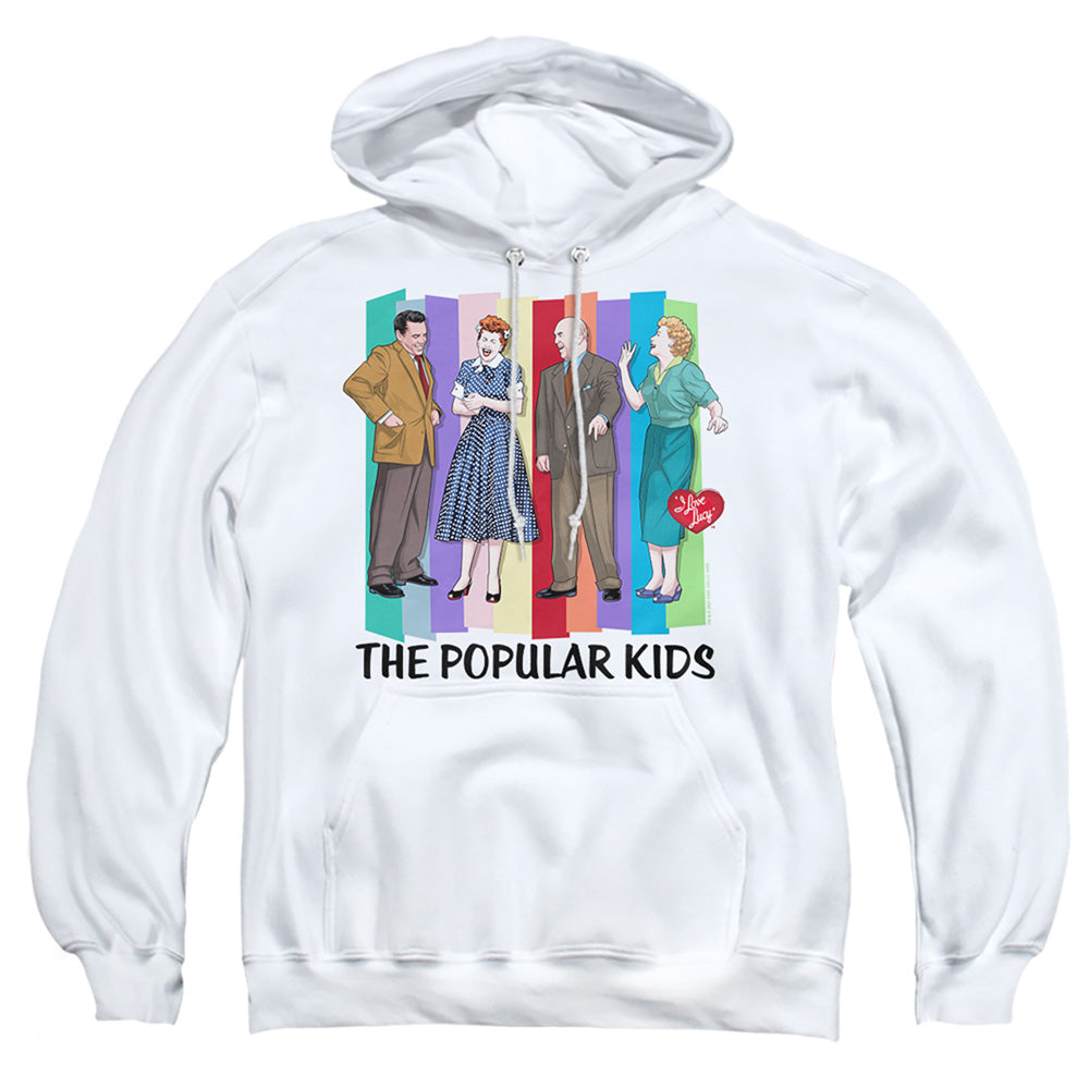 I Love Lucy The Popular Kids Mens Hoodie White
