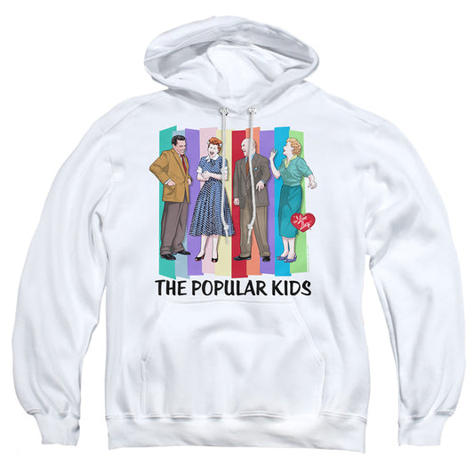I Love Lucy The Popular Kids Mens Hoodie White