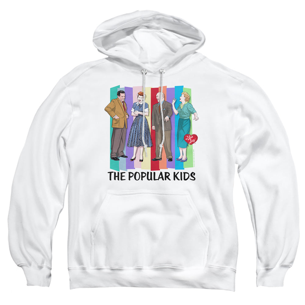 I Love Lucy The Popular Kids Mens Hoodie White